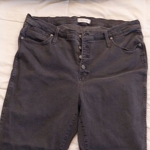 Madewell Jeans High Rise Skinny Black Women's 18 - Picture 7 of 7